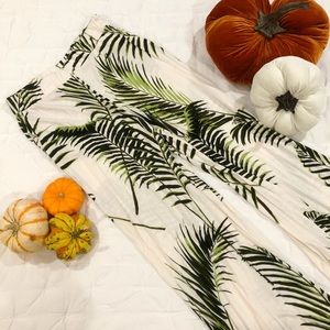 Loose fitting bell bottom cotton pants